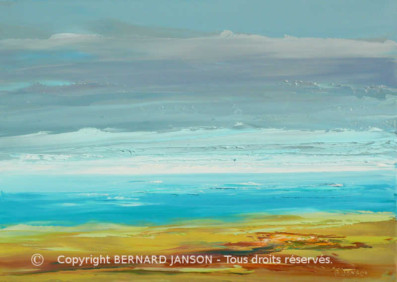 artwork oil on canvas seascape peacefull